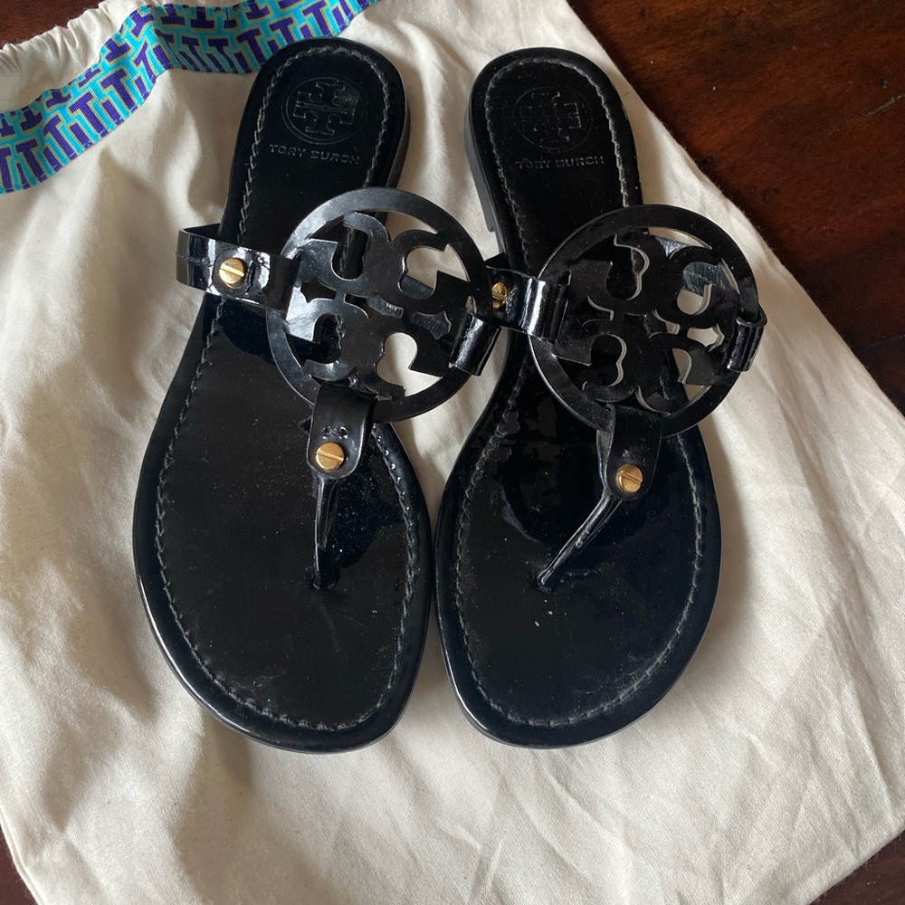 Tory Burch black Miller sandal